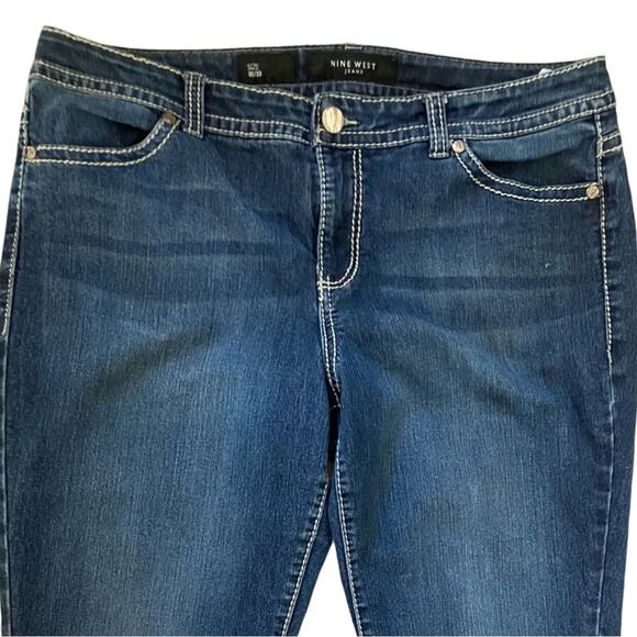 Nine West Blue Capri  Jeans Classic Style size 16 - Picture 9 of 10